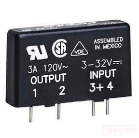 MP240D4, Solid State Relay, Single Phase PCB Mount 3-32VDC Control, 4A, 24-280VAC Load MP240D4, Solid State Relay, Single Phase PCB Mount 3-32VDC Control, 4A, 24-280VAC Load
